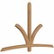 Ekena Millwork Davenport Timber Gable Bracket, Western Red Cedar, 96"W x 60"H x 3 1/2"D x 3 1/2"F, 15/12 Pitch GBW096X60X0404DAV00SWR - alternate 4
